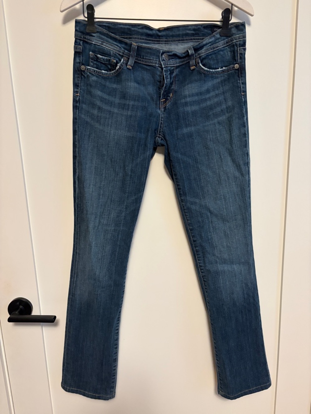 Citizens Of Humanity Dark Blue Straight-Leg Jeans